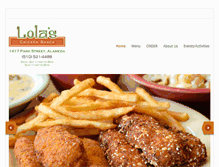Tablet Screenshot of lolaschickenshack.com